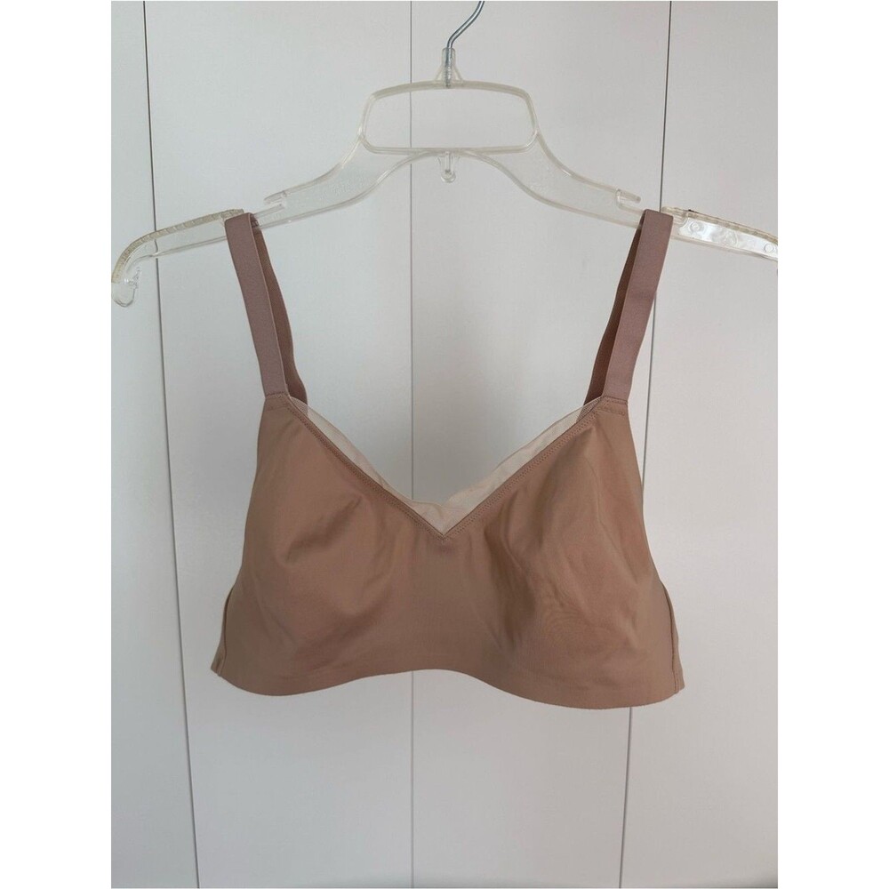 ThirdLove 34D Minimizer Bra Wireless Foam Free Nude Beige